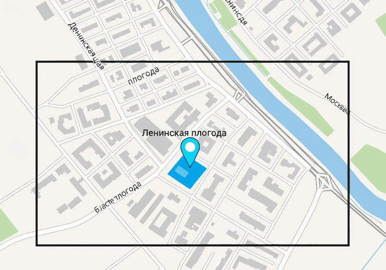 Карта с местоположением шоурума AtiSmart